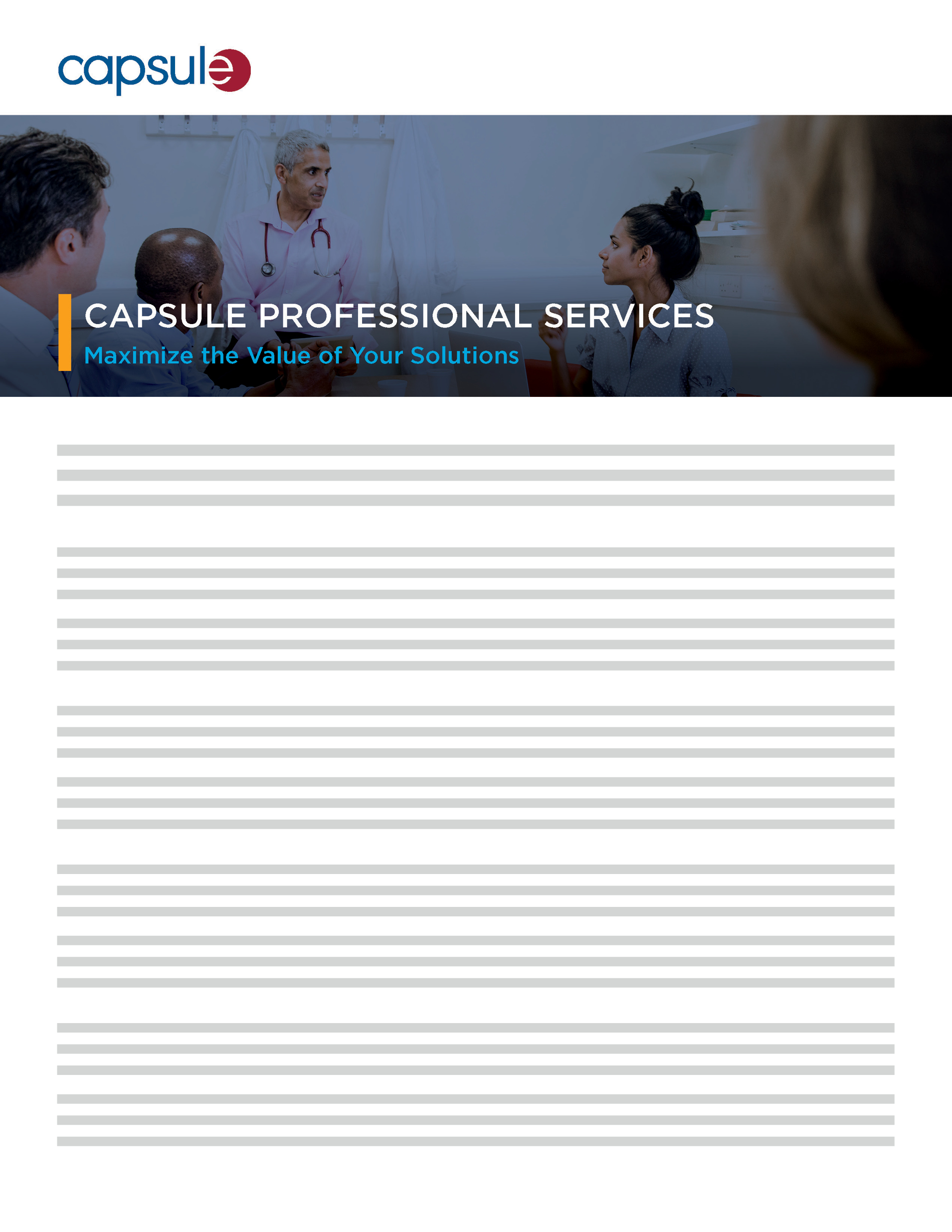 product brief professional services
